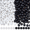 600Pcs 2 Colors Dyed Natural Wood Beads WOOD-SC0002-37B-1