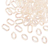 100Pcs 2 Styles Transparent Acrylic Linking Rings OACR-CJ0001-17-3