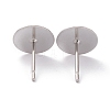 304 Stainless Steel Stud Earring Findings X-STAS-J031-02-2