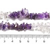 Natural Quartz Crystal & Amethyst Beads Strands G-L610-A27-01-5