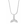 Stylish Stainless Steel Whal Fish Tail Pendant Necklaces for Women's Daily Wear XF5150-1-2