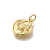 Brass Micro Pave Cubic Zirconia Charms KK-D431-047G-02-2