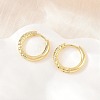 Brass Huggie Hoop Earrings KK-CBA8A92-04G-3
