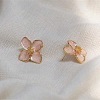 Alloy Enamel Stud Earrings with Brass Earring Pins FS-WGE19F2-04-1