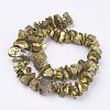 Electroplated Natural Quartz Crystal Bead Strands X-G-F336-06F-2