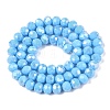Electroplate Glass Beads Strands LS-EGLA-A044-P8mm-B08-3