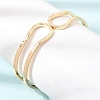 Brass Hollow Hinged Cuff Bangles for Women KK-CBA0B5A-02G-1