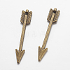 Tibetan Style Zinc Alloy Arrow Pendants LS-TIBEP-M002-102-NR-1