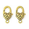 Tibetan Style Alloy Lobster Claw Clasps TIBE-T002-27AG-NR-1