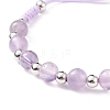 Natural Mixed Stone Beads Slider Bracelets for Men Women BJEW-JB08717-5
