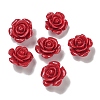 Synthetic Coral Dyed Carved Beads SHEL-I001-05B-2