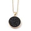 Alloy Rhinestone Pendant Necklaces NJEW-H306-A01-G-2