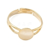 Adjustable Brass Pad Ring Setting KK-K414-05B-G-2