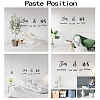 PVC Quotes Wall Sticker DIY-WH0200-007-3