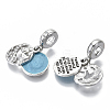 Alloy European Dangle Charms MPDL-N039-009-2