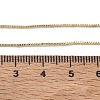 1MM Brass Box Chain Adjustable Slider Necklaces for Women KK-CBA4FD4-17G-5