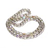 Electroplate Glass Beads Strands EGLA-D030-19P-2