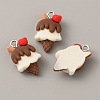 Opaque Resin Pendants RESI-CJC0012-14F-2