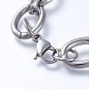 304 Stainless Steel Chain Bracelets BJEW-F407-01-P-3