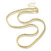 Rack Plating Brass Wheat Chain Necklaces MAK-L042-07G-1