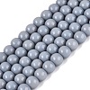 Opaque Solid Color Glass Beads Strands GLAA-T032-P6mm-25-1