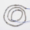 Natural Labradorite Round Bead Strands G-I156-01-4mm-2