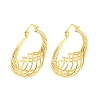 Rack Plating Brass Hollow Twist Hoop Earrings EJEW-P240-08G-1