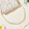 ABS Plastic Imitation Pearl Bag Handles KY-WH0046-39KCG-4