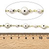 Brass Enamel Round Link Chains KK-D391-04G-3