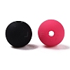 Rubberized Style Imitated Silicone Acrylic Beads MACR-T048-01C-03-2