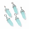 Bullet Glass Pointed Pendants GLAA-K058-02P-01-1