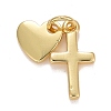 Rack Plating Brass Pendants LS-KK-E275-08G-1