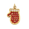 304 Stainless Steel Rhinstone Charms X-FIND-I062-01G-06-1