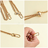 2Pcs 2 Colors Adjustable Alloy Wheat Chain Bag Handles FIND-CN0001-66-6