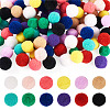 120Pcs 12 Colors Polyester High-elastic Pom Pom Ball DIY-TA0013-41-1