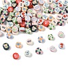 100Pcs 2 Styles Handmade Polymer Clay Beads CLAY-FP0001-11B-2