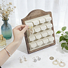 Wooden Photo Frame Shaped Earring Display Easels EDIS-WH0043-005-3
