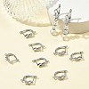 SHEGRACE Brass Micro Pave Cubic Zirconia Hoop Earring Findings XGRQ79246-932P-4
