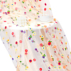 6 Yards Polyester Flower Mesh Embroidery Fabric DIY-NB0015-62-1