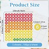 5 Sheets PVC Paper Stickers STIC-WH20031-004-2