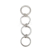 Brass Micro Pave Cubic Zirconia Plain Band Finger Rings for Women RJEW-P160-01I-P-5