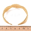304 Stainless Steel Cuff Bangles for Women BJEW-C155-01E-G-5
