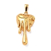 304 Stainless Steel Pendants STAS-L309-17G-1