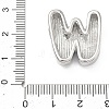Brass Initial Beads KK-B167-27P-01W-3