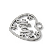 304 Stainless Steel Pendants STAS-E501-08P-2