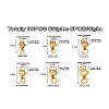 30Pcs 6 Styles 304 Stainless Steel Lobster Claw Clasps STAS-TA0001-83G-21