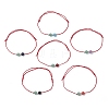 6Pcs Natural Gemstone Beads  Bracelets for Men Women BJEW-JB11752-2