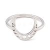 304 Stainless Steel Moon Phase Finger Ring for Women RJEW-A006-07P-1