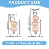 4 Sets 2 Colors  Natural Cultured Freshwater Pearl Pendants FIND-AR0004-60-2