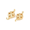 Brass Connector Charms X-KK-H078-28G-2